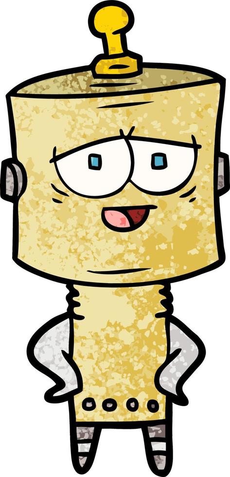 Vector cartoon robot