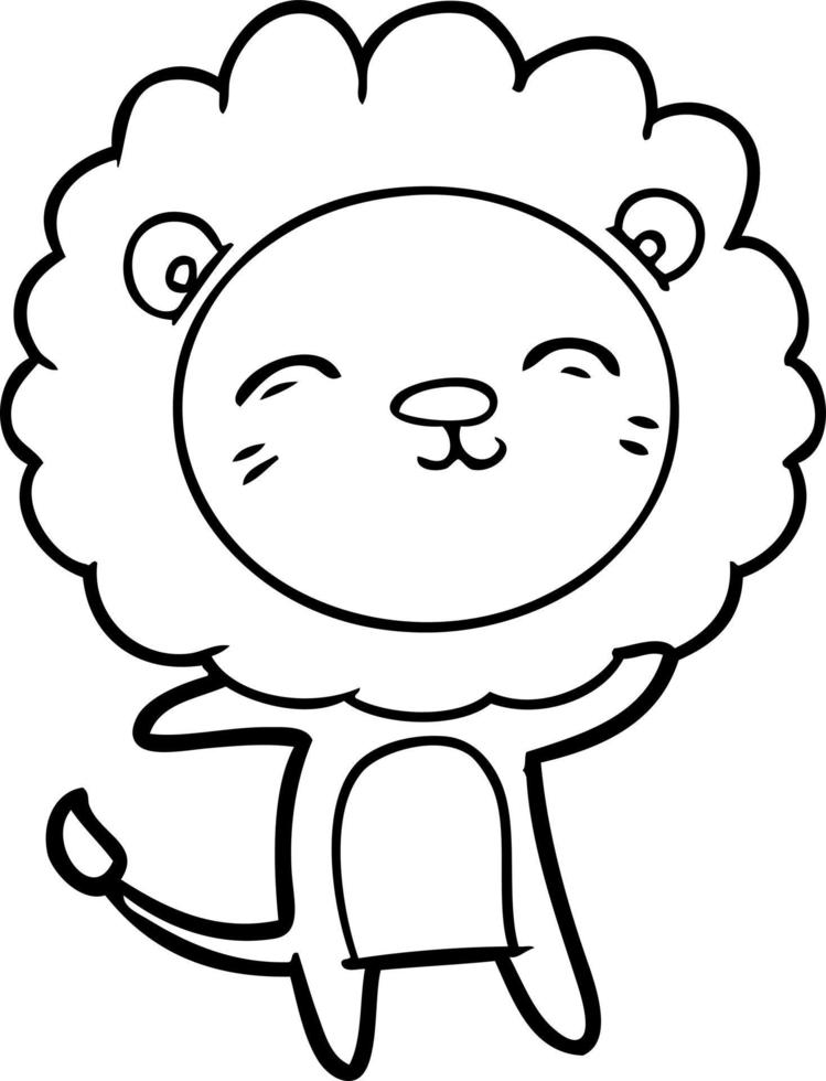 cartoon lion character vector