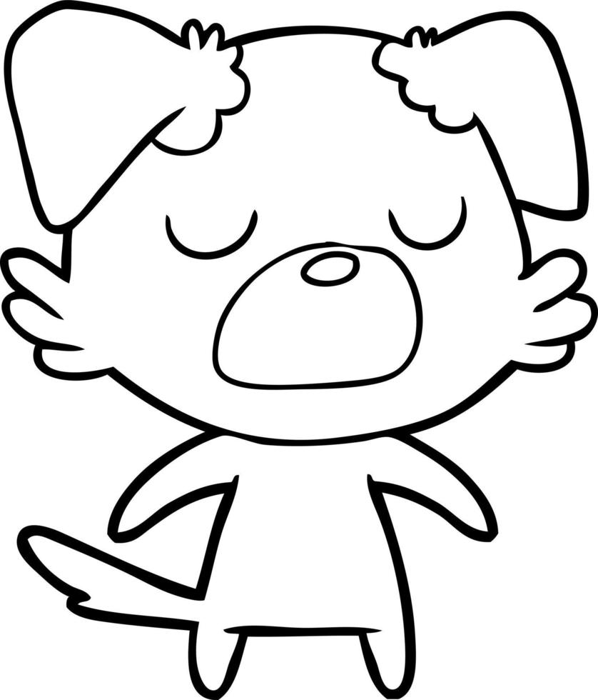 cartoon dog character vector