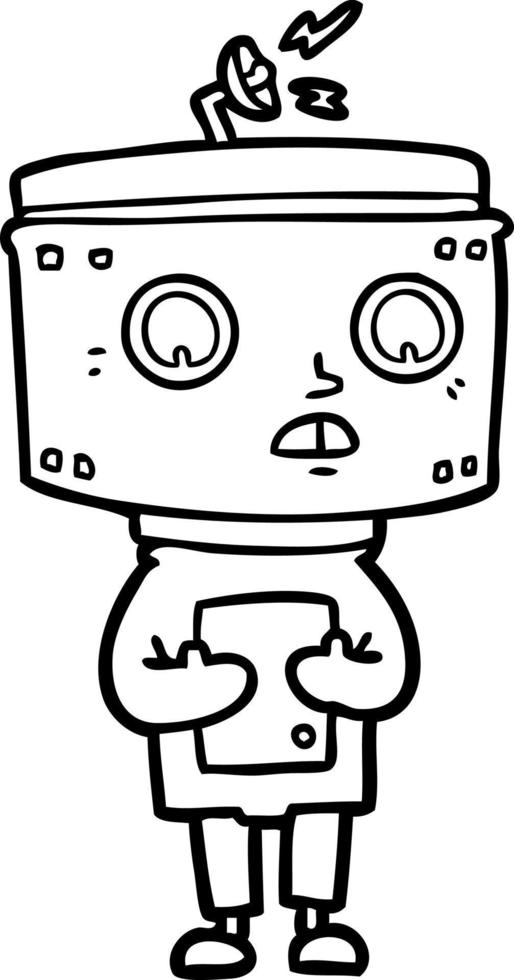 cartoon robot character vector