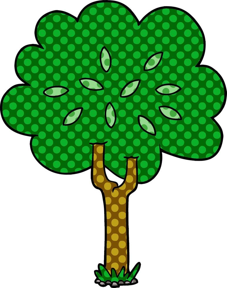 cartoon tree character vector