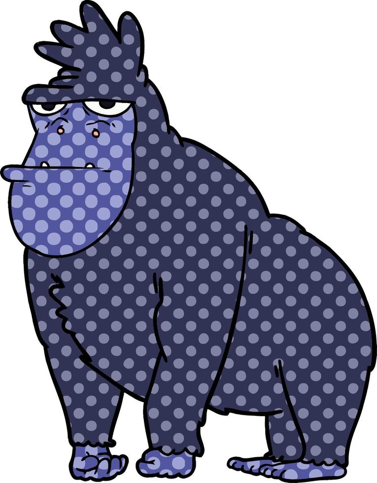 cartoon gorilla character vector