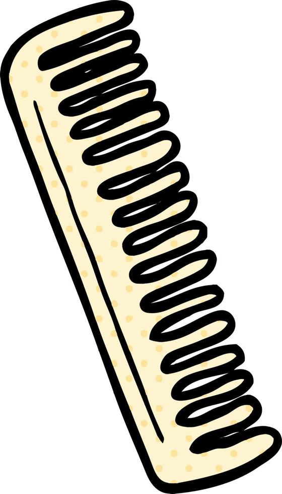 Vector cartoon comb