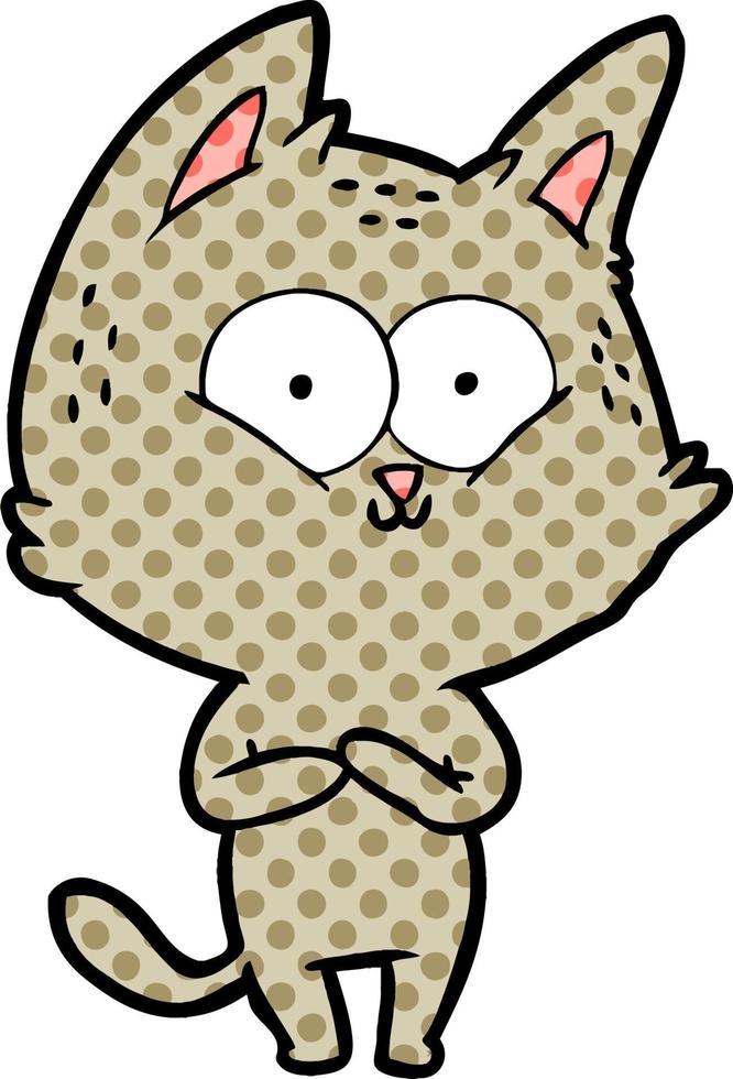 cartoon cat character vector