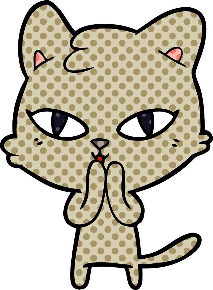 cartoon cat character vector