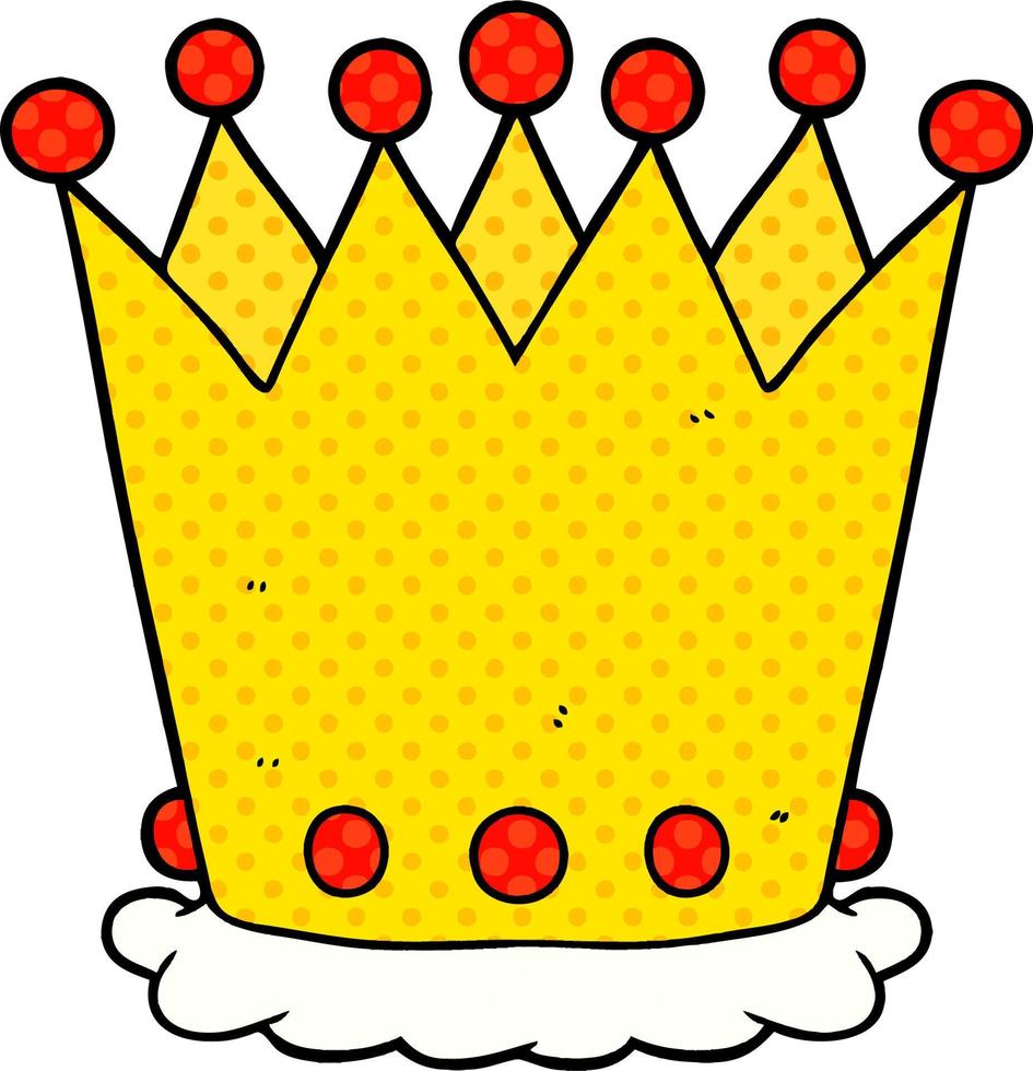 cartoon doodle crown vector
