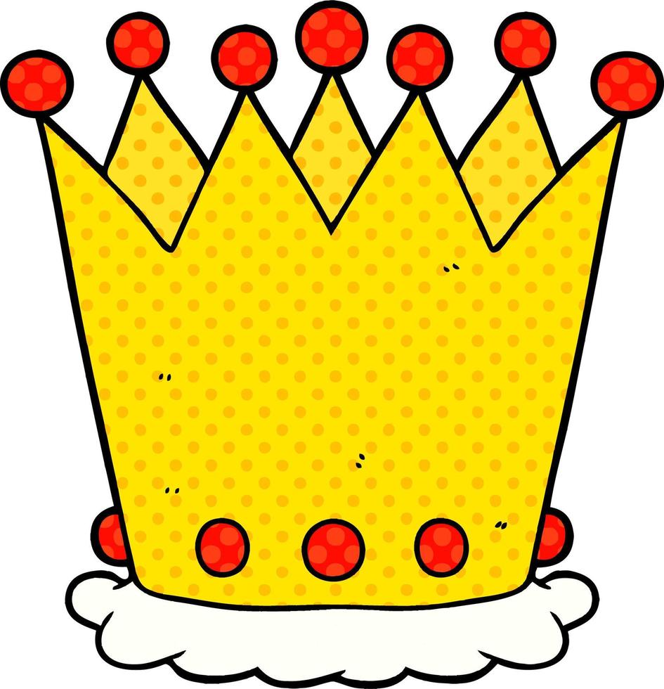 cartoon doodle crown vector