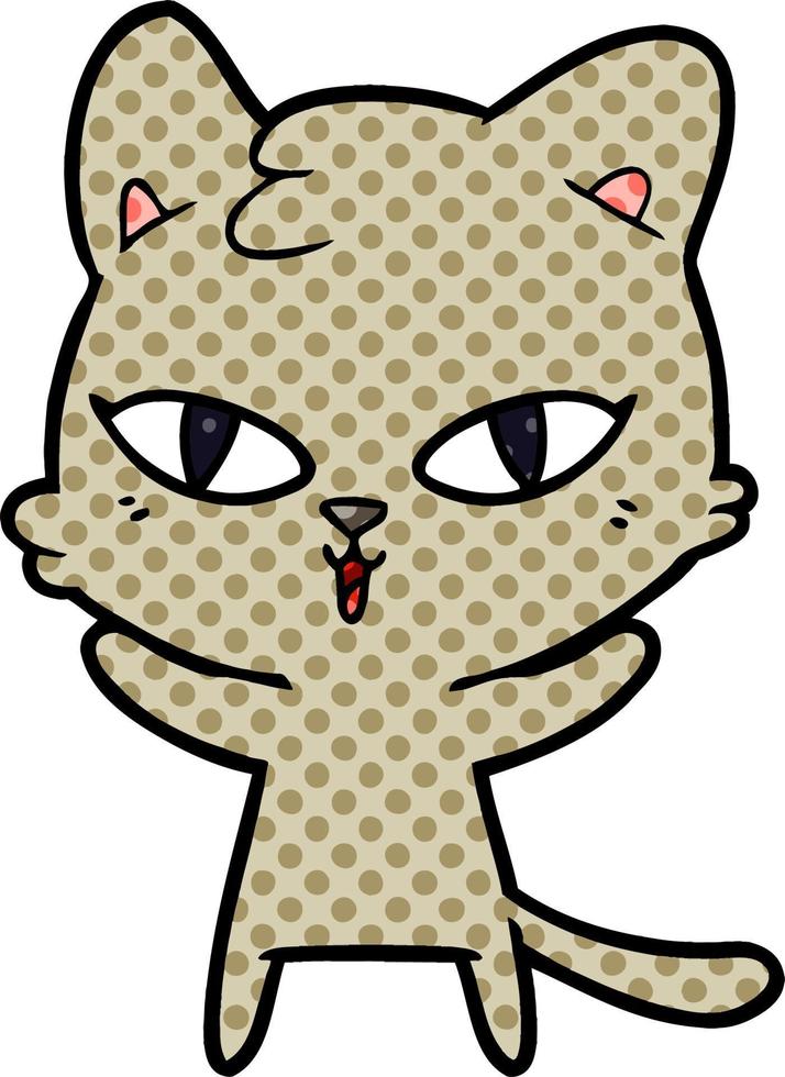 personaje de gato de dibujos animados vector