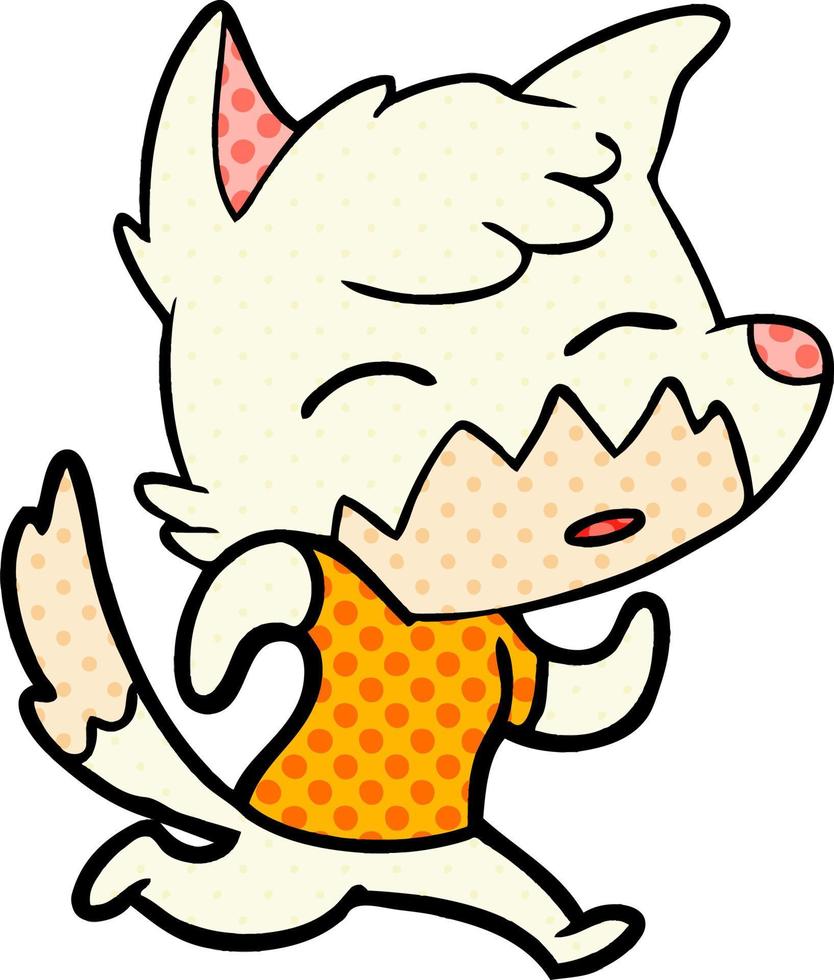 cartoon fox character vector
