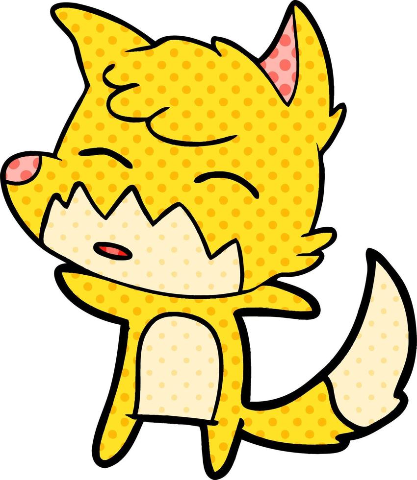 cartoon fox character vector