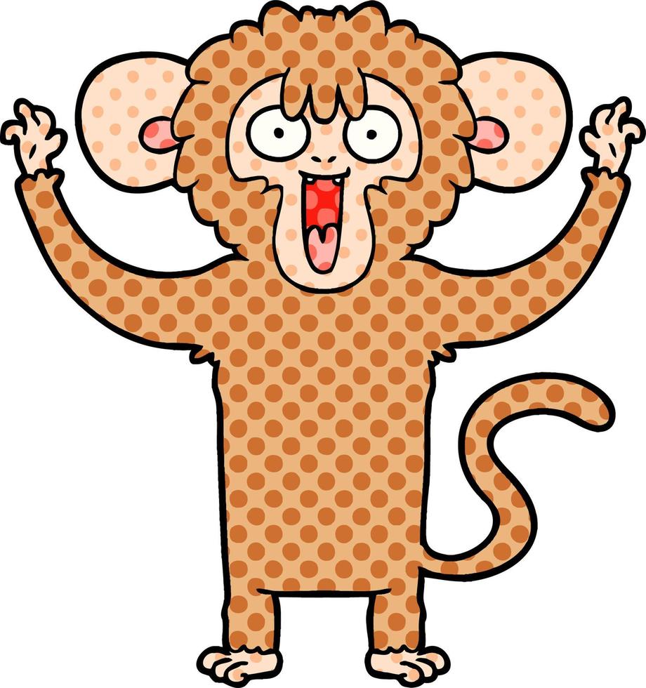 cartoon monkey character vector