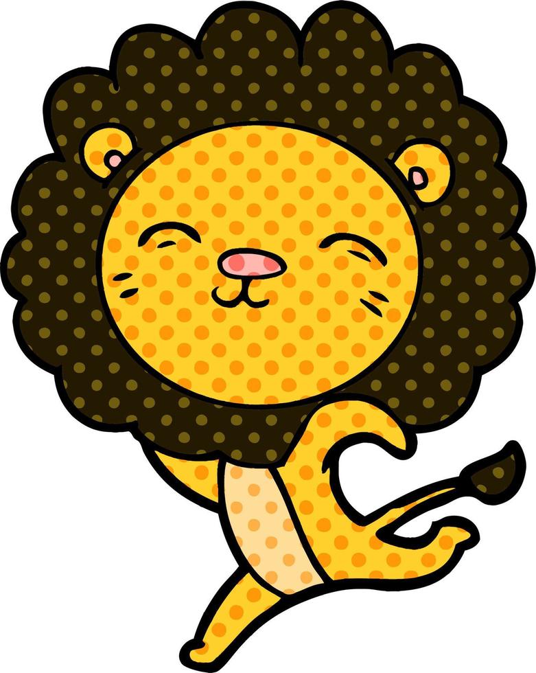 cartoon lion character vector