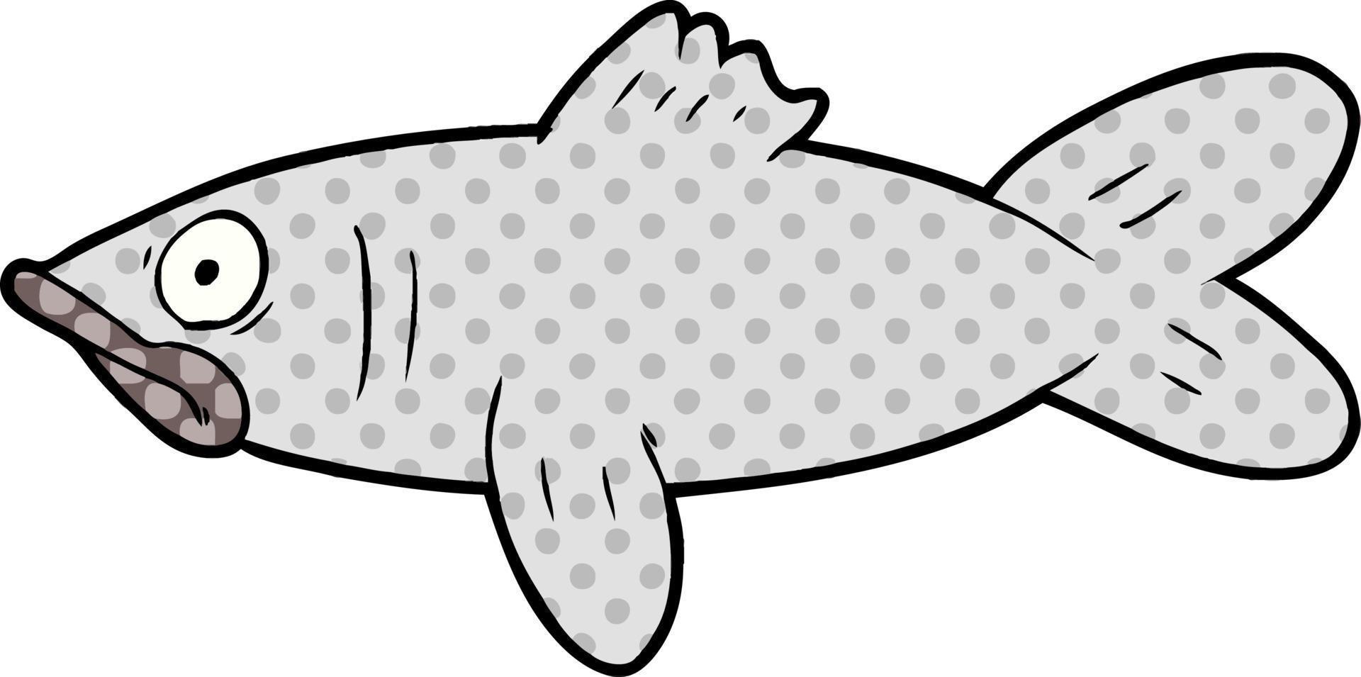 cartoon fish character vector