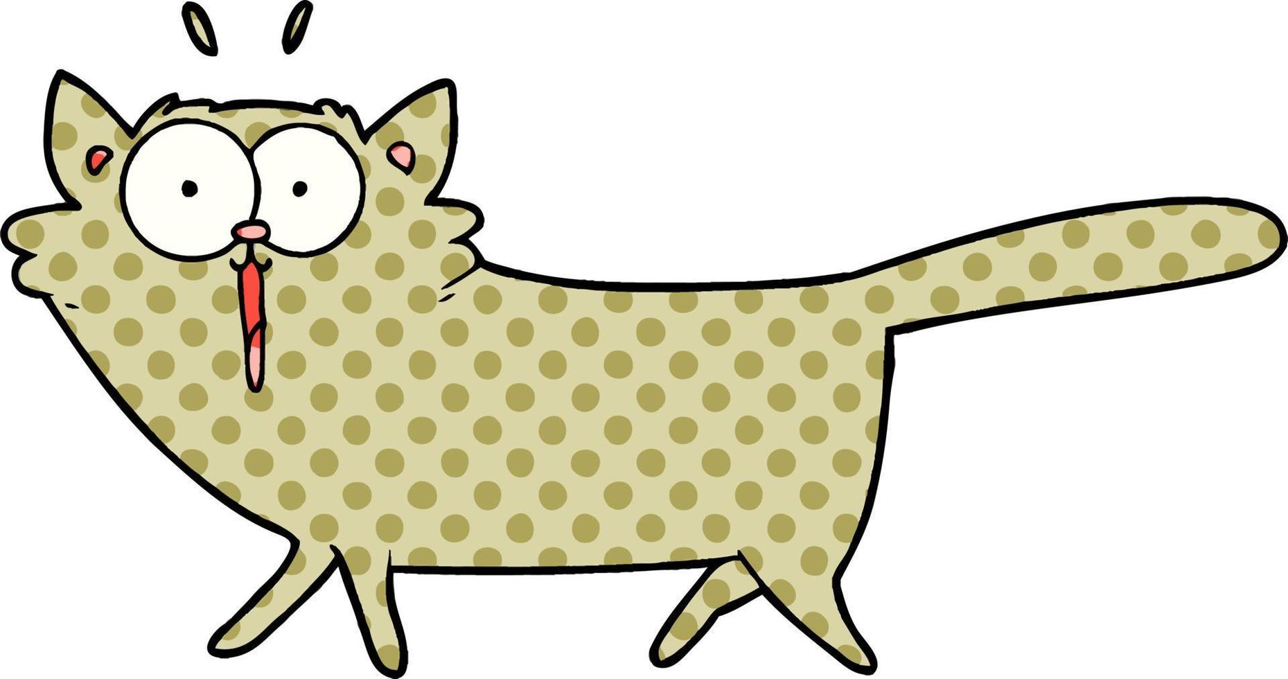 cartoon cat character vector