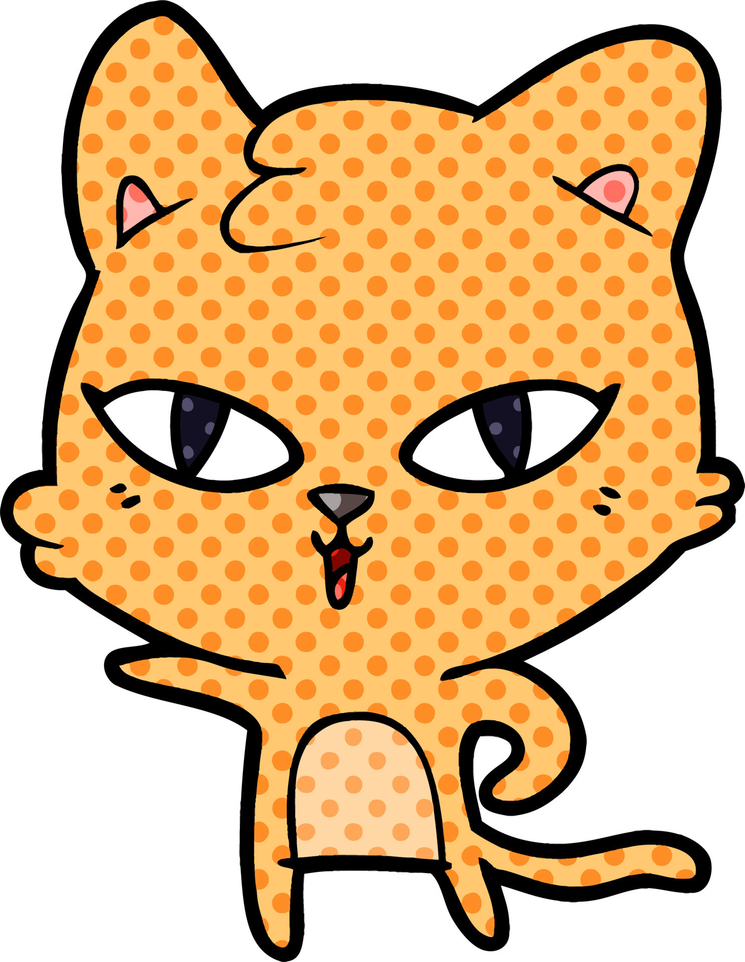 cartoon cat character 12536666 Vector Art at Vecteezy