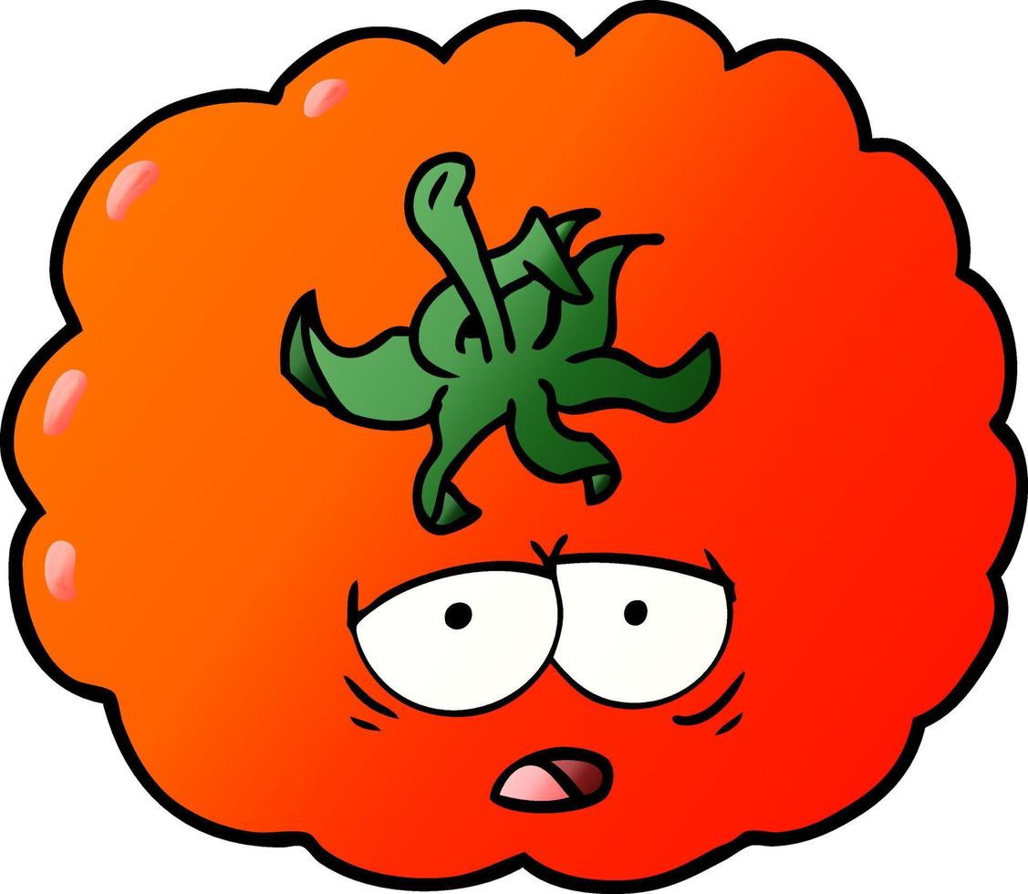 cartoon tomato character vector