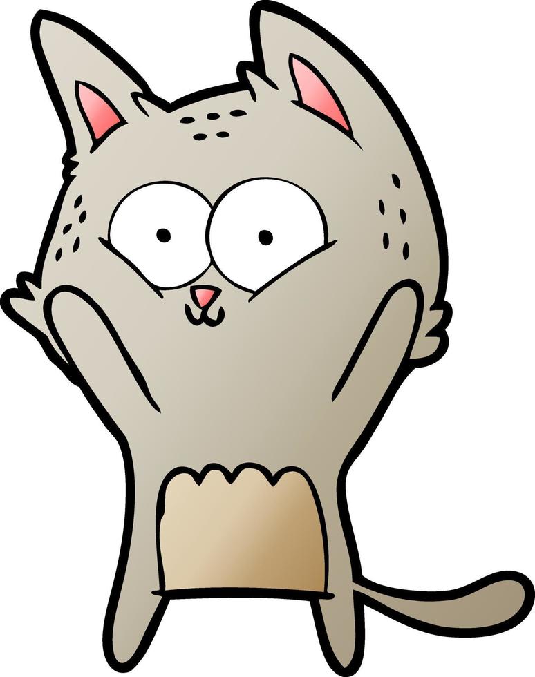 cartoon cat character vector