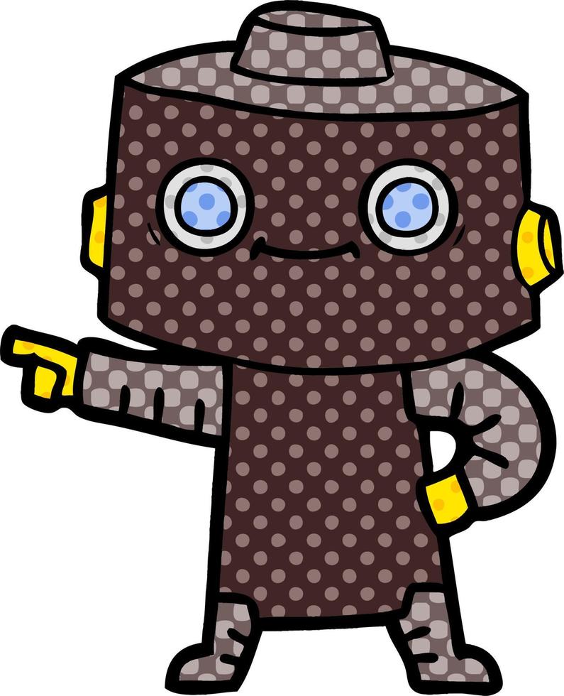 cartoon doodle character robot vector