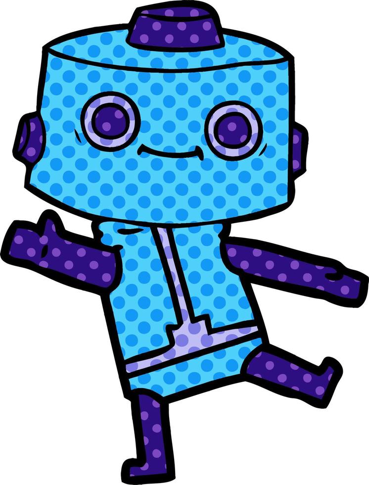 cartoon doodle character robot vector