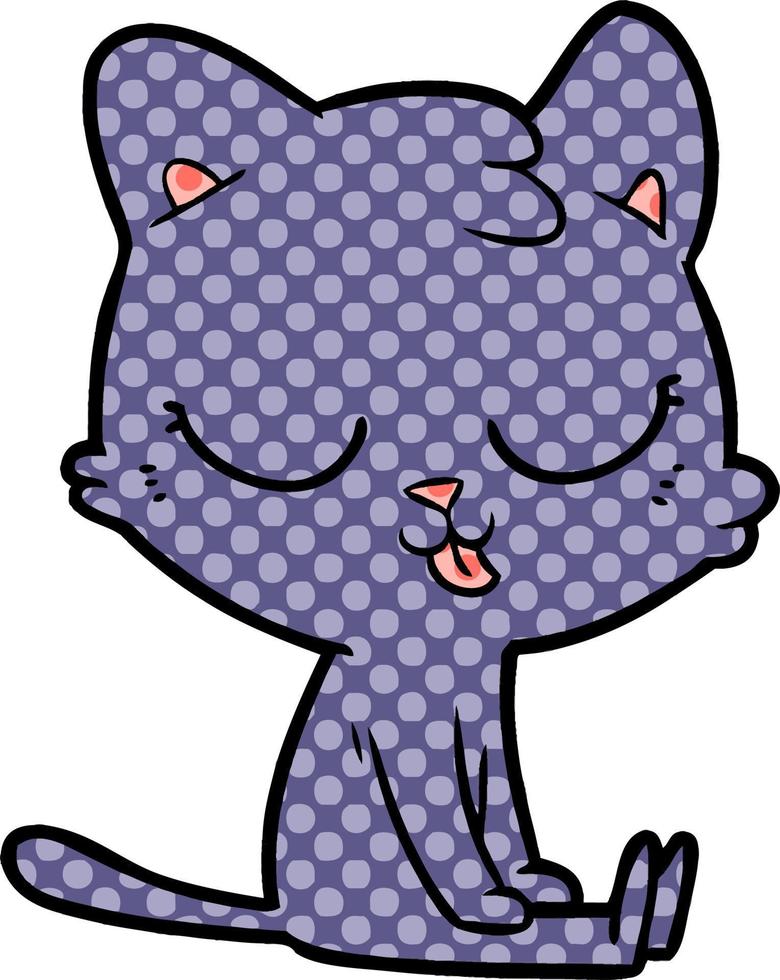 cartoon doodle character cat vector