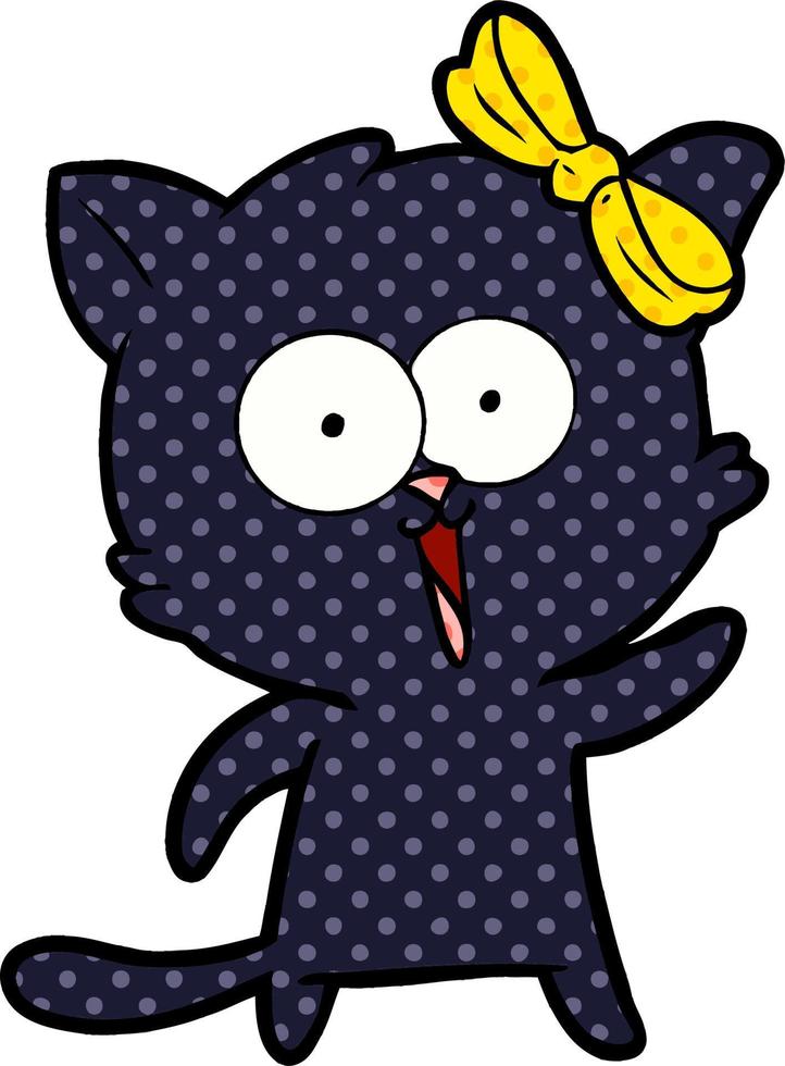 personaje de gato de dibujos animados vector