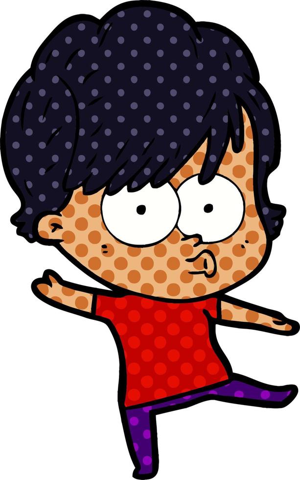 Vector cartoon woman