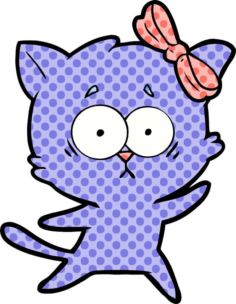 Vector cartoon cat