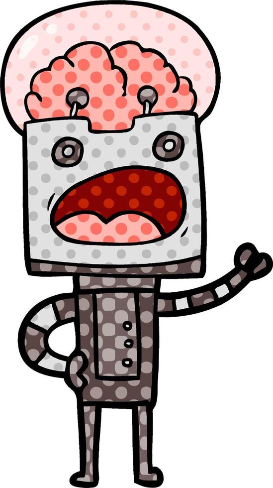 cartoon robot character vector