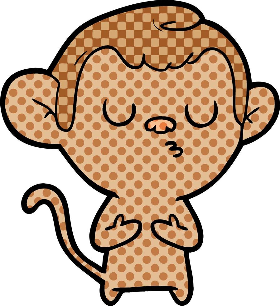 cartoon monkey character vector
