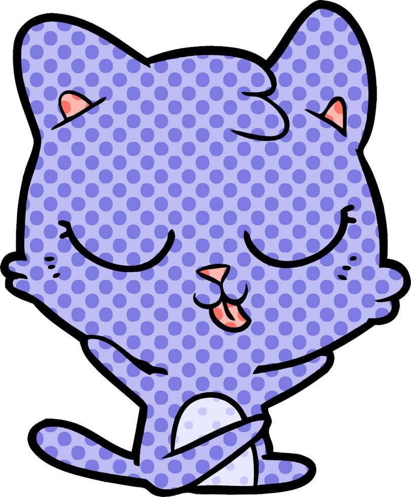 cartoon cat character vector