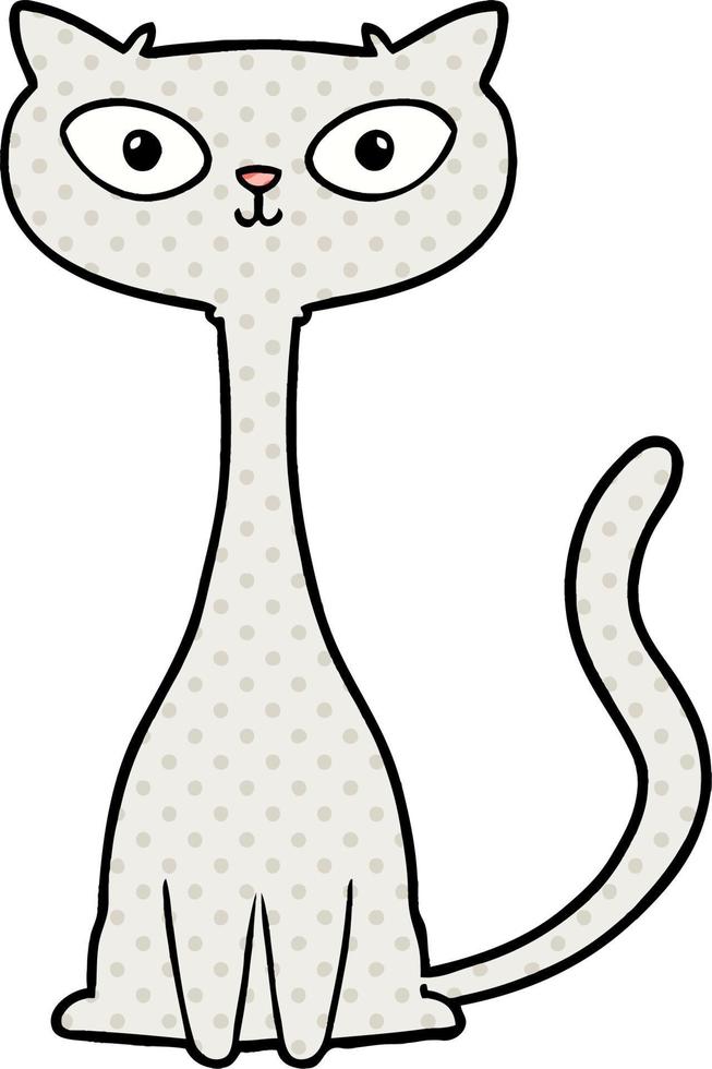 personaje de gato de dibujos animados vector