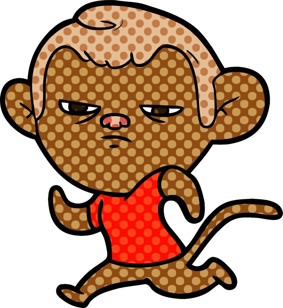 cartoon monkey character vector