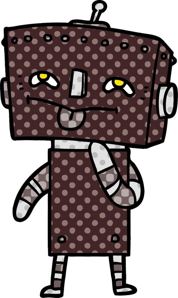 cartoon robot character vector