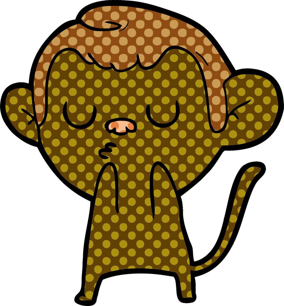 cartoon monkey character vector