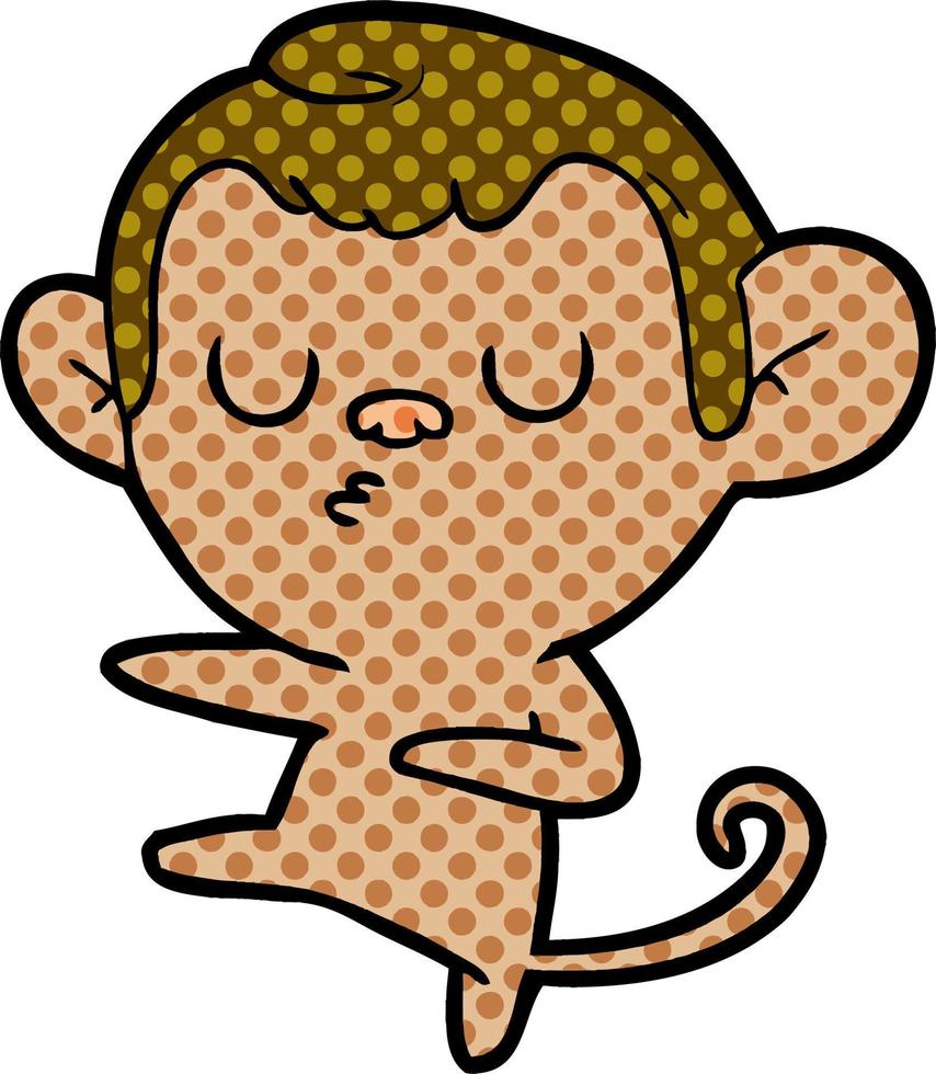 cartoon monkey character vector