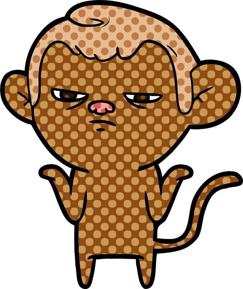 cartoon monkey character vector