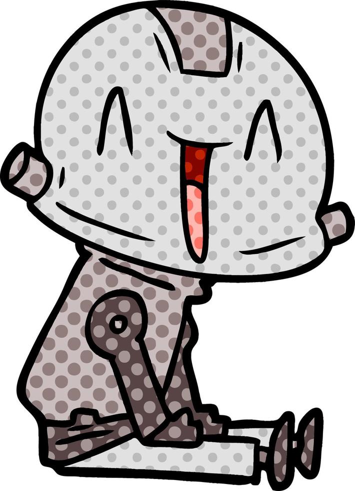 cartoon robot character vector