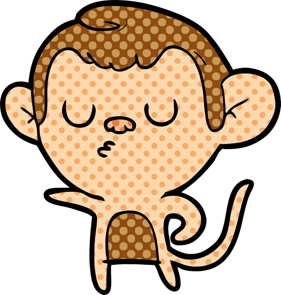 cartoon monkey character vector