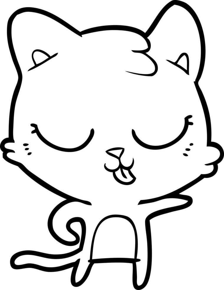 Vector cartoon cat