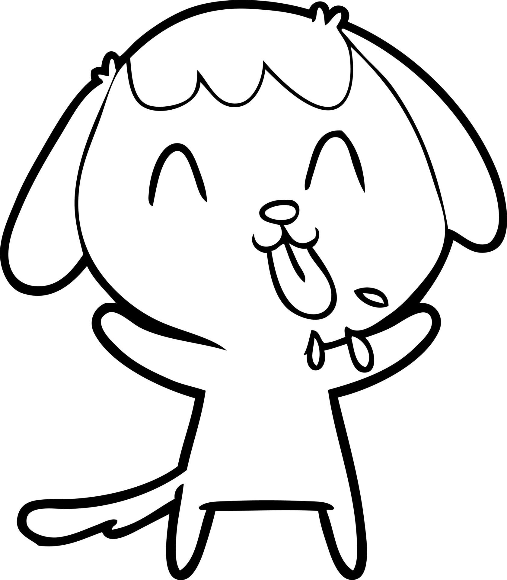 cute cartoon dog 12537892 Vector Art at Vecteezy