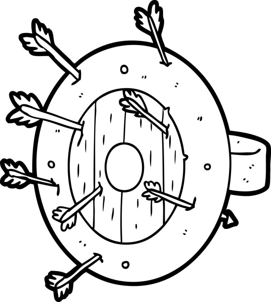 shield full of arrows 12538646 Vector Art at Vecteezy