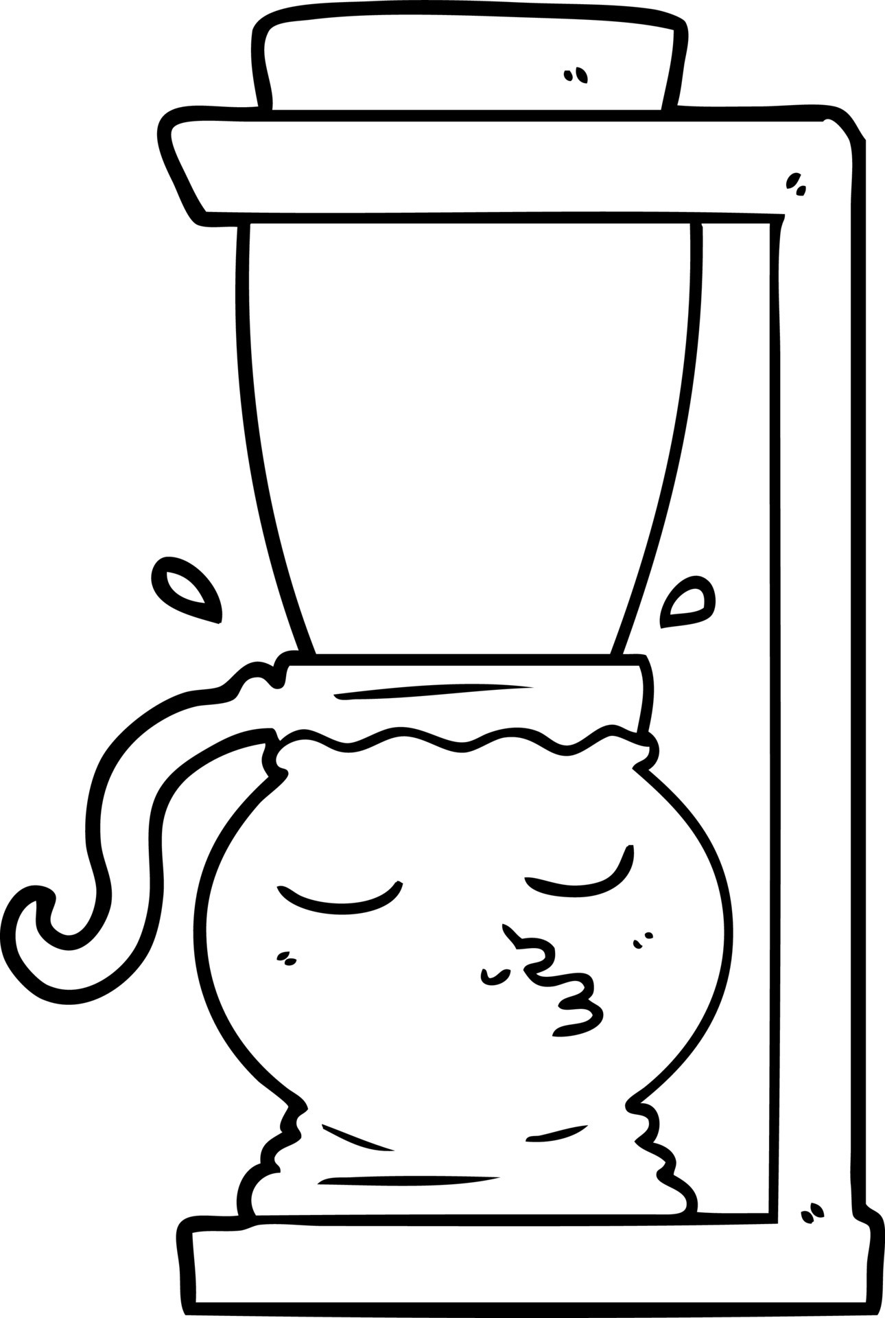 cartoon filter coffee machine 12539725 Vector Art at Vecteezy