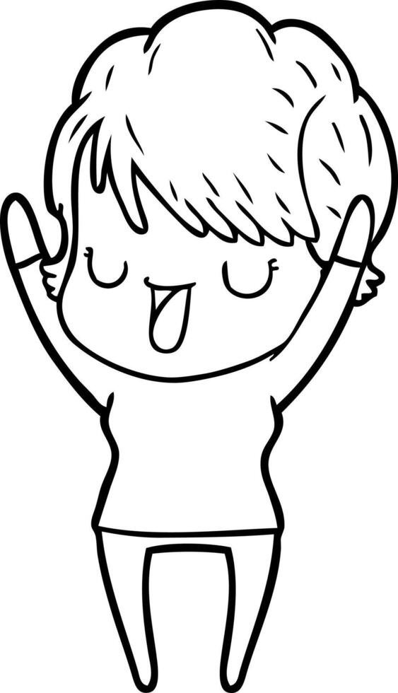 cartoon woman talking vector