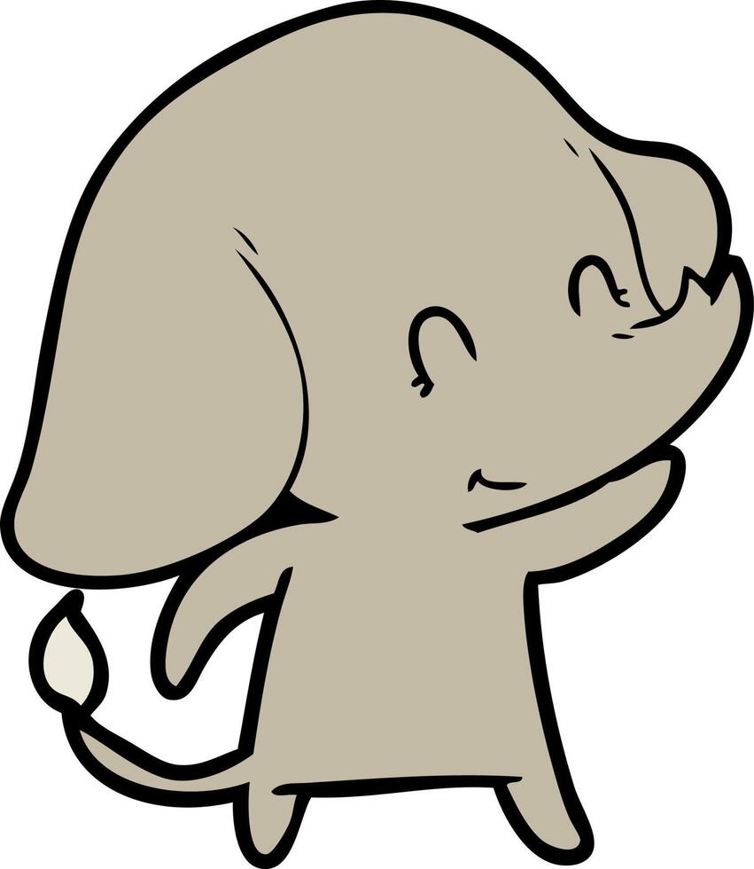 cute cartoon elephant vector