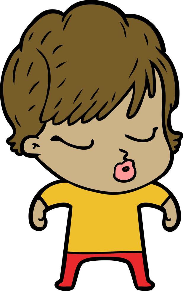 mujer de dibujos animados con los ojos cerrados 12541209 Vector en Vecteezy mujer de dibujos animados con los ojos cerrados 12541209 Vector en Vecteezy