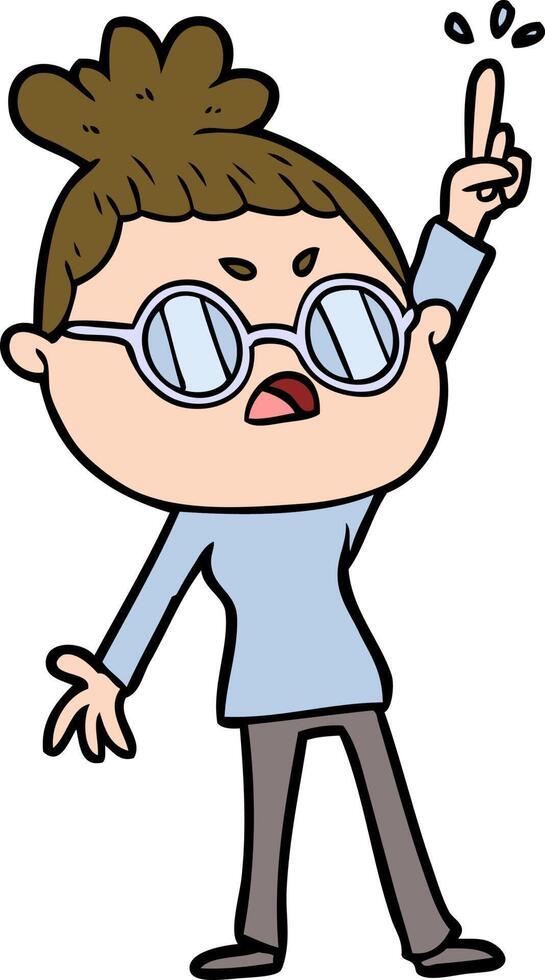 cartoon annoyed woman vector