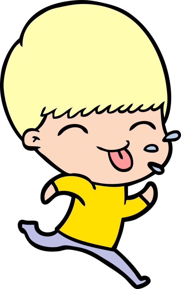 cartoon rude man vector