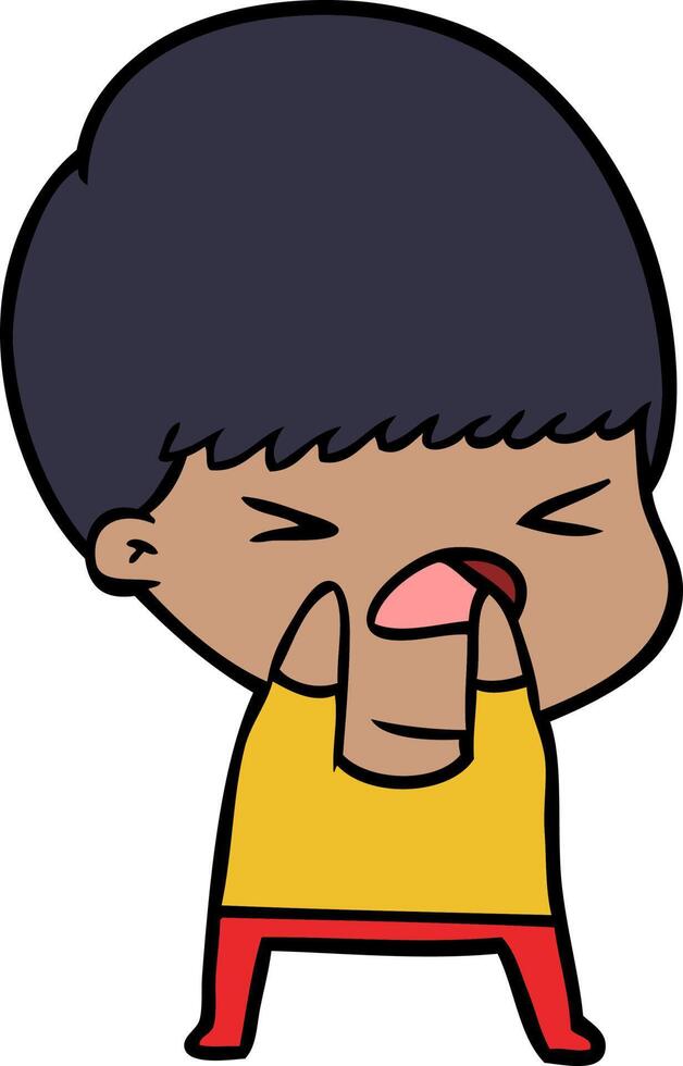 cartoon stressed man vector