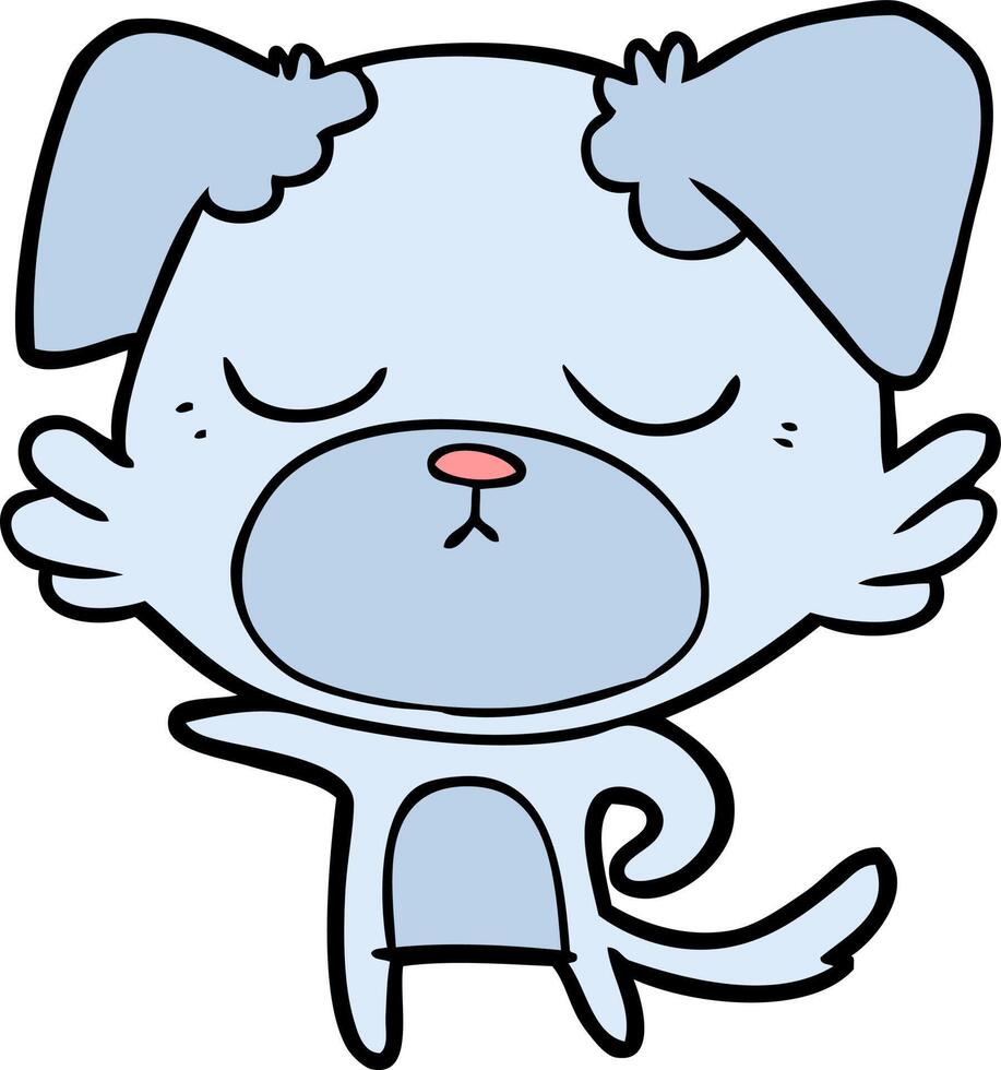 cute cartoon dog vector