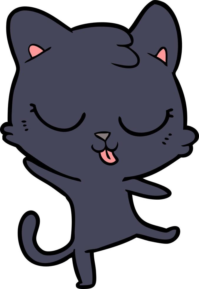Vector cartoon cat